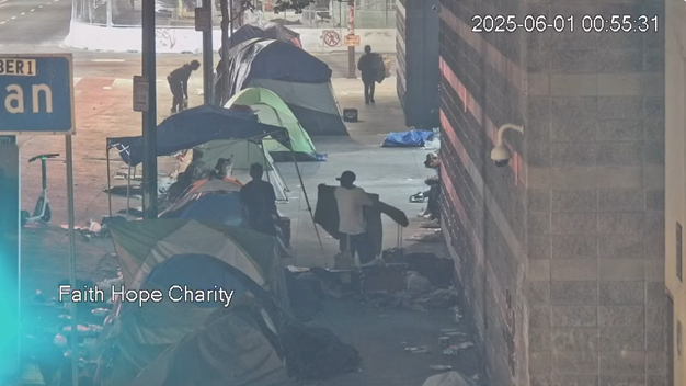 Skid Row Los Angeles, CA – Live Camera View on Crossroad
